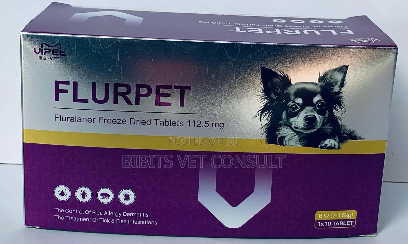 Cheap Fluralaner Anti-Ticks Chew Tablet for Dogs (12 Weeks)