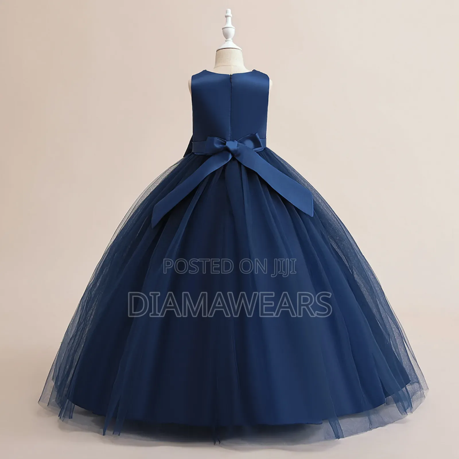 Navy Blue Princess Long Special Even Full Ball Gown