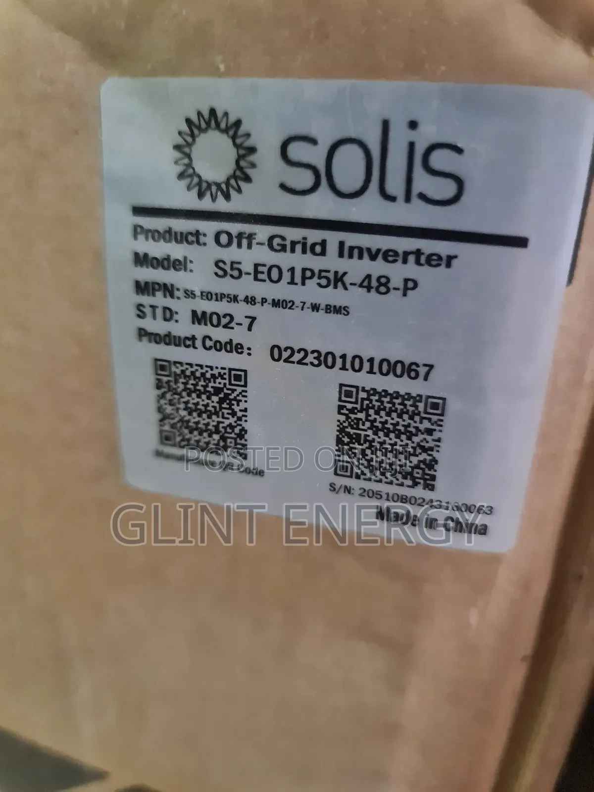 5kva 48v Solis Hybrid Inverter