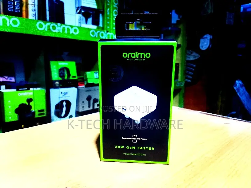 Oraimo Powercube 20w Wall Charger Kit With Lightning Cable