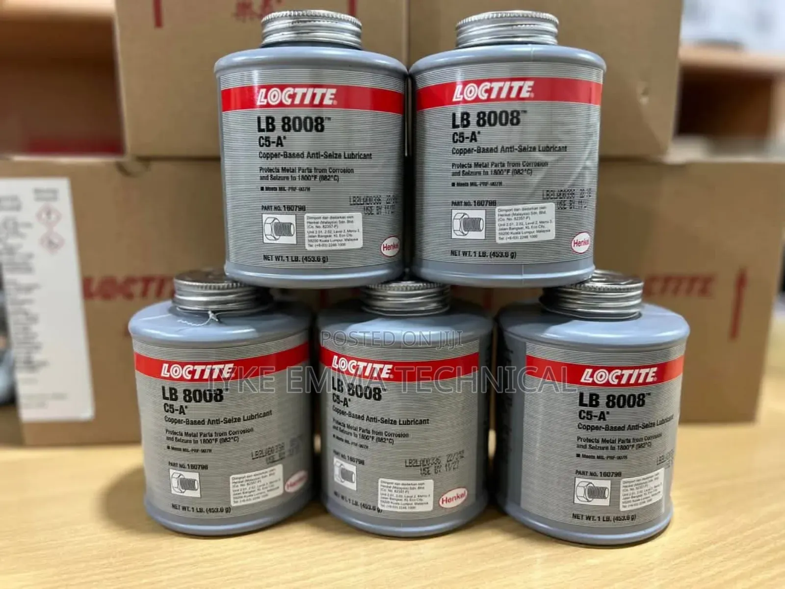 Loctite Lb8008 C5a 
Copper Based Anti-Seize Lubricant