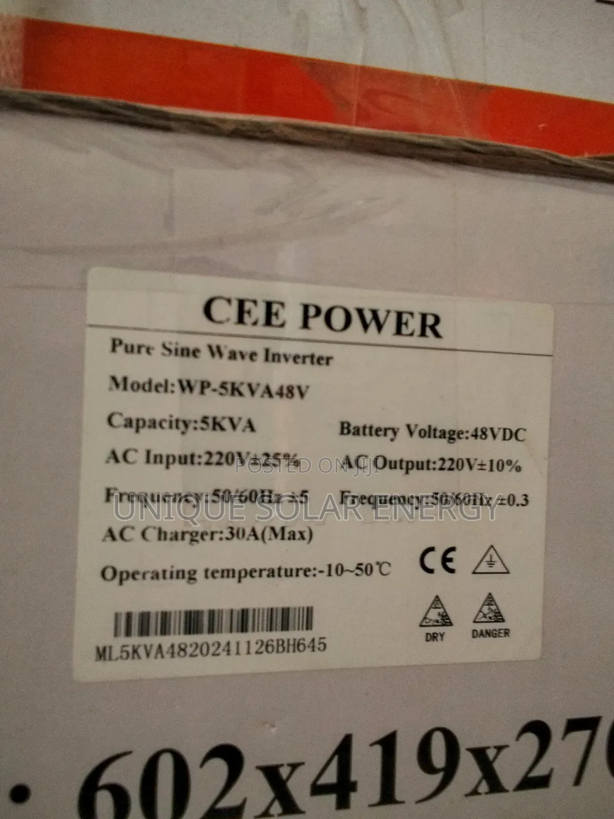 5kva 48v Cee Power Inverter