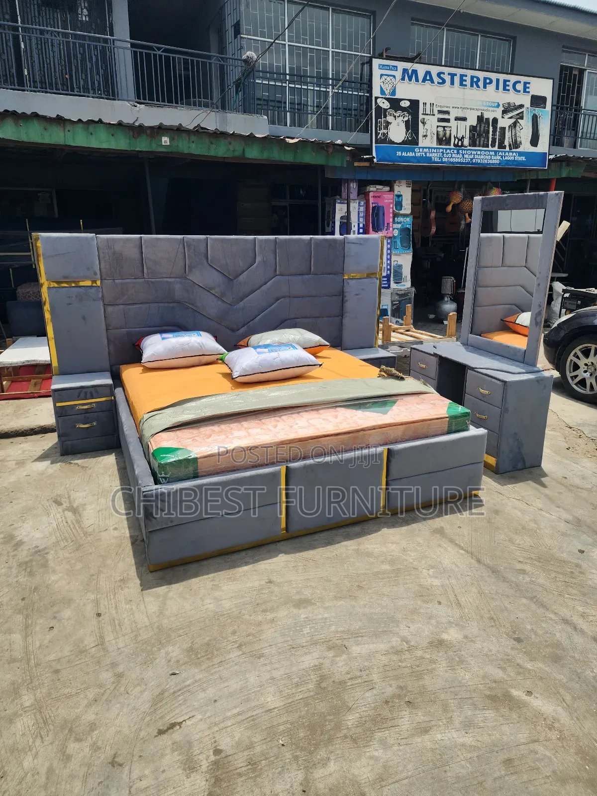 Standard 6by6 Upholstery Set of Bed Stand