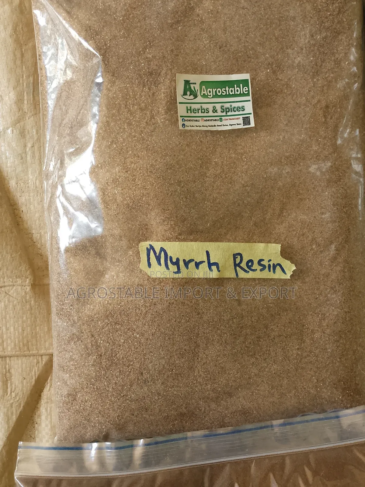 Myrrh Resin Powder 1kg