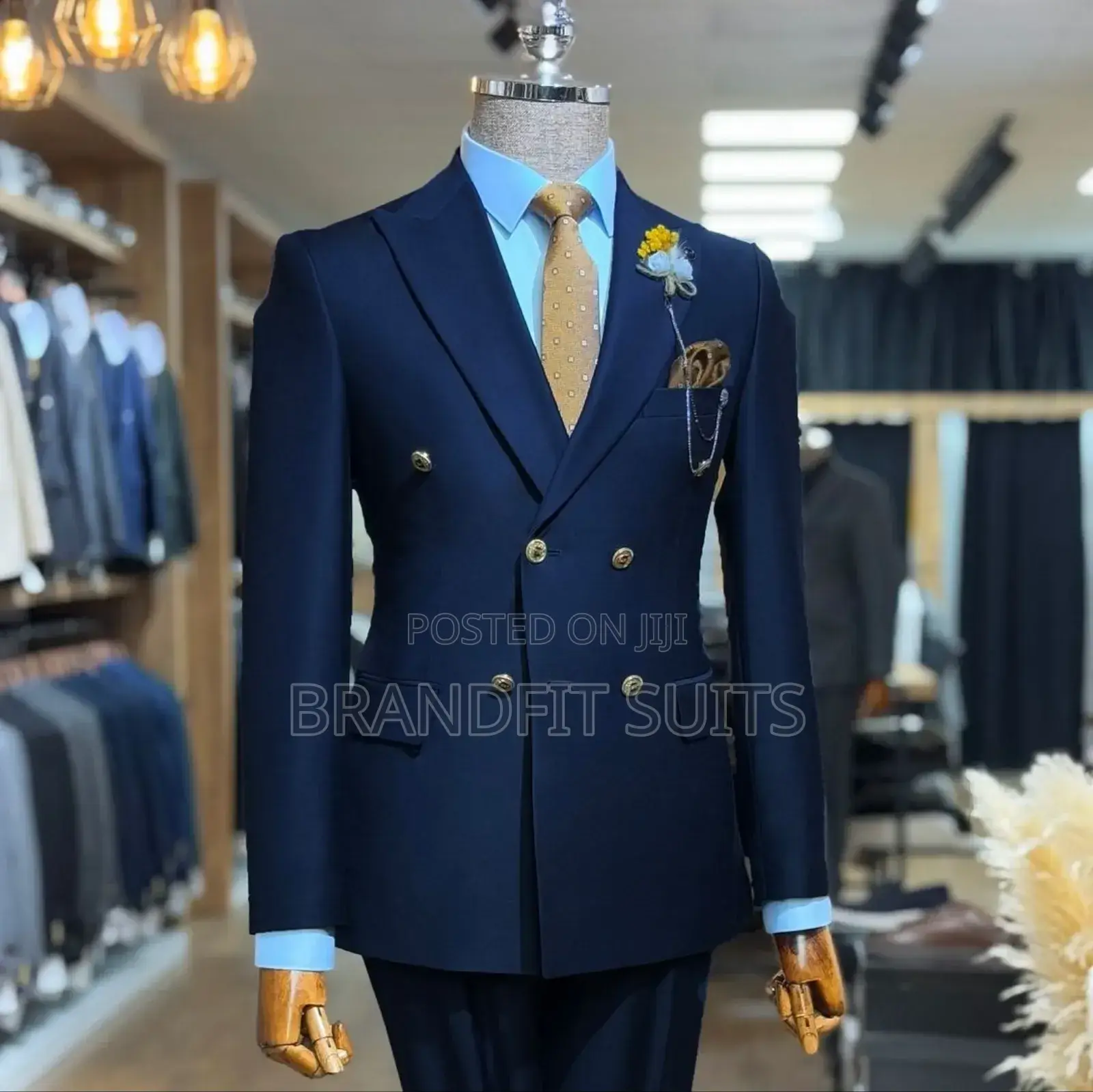 Brandfit Men's Italian Double Breasted Suit