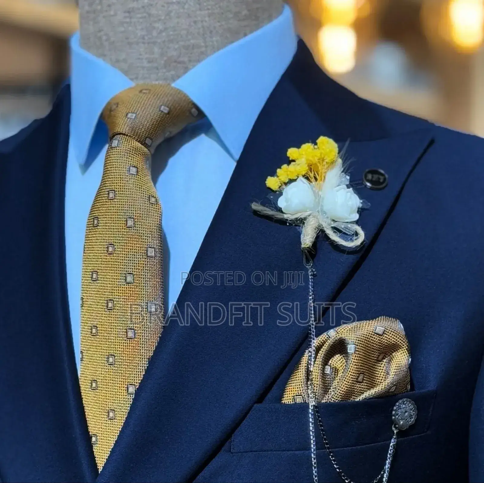 Brandfit Men's Italian Double Breasted Suit