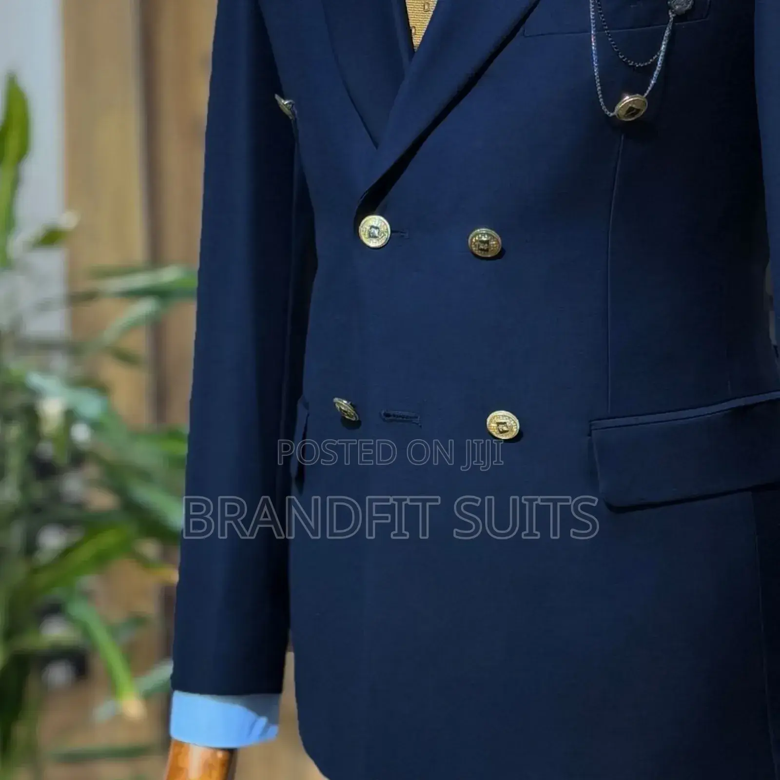 Brandfit Men's Italian Double Breasted Suit
