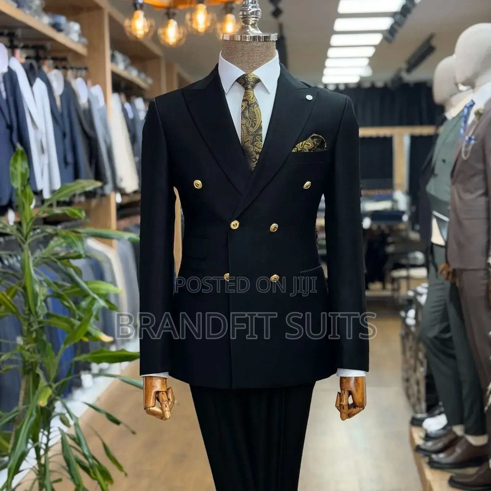 Brandfit Men's Italian Double Breasted Suit