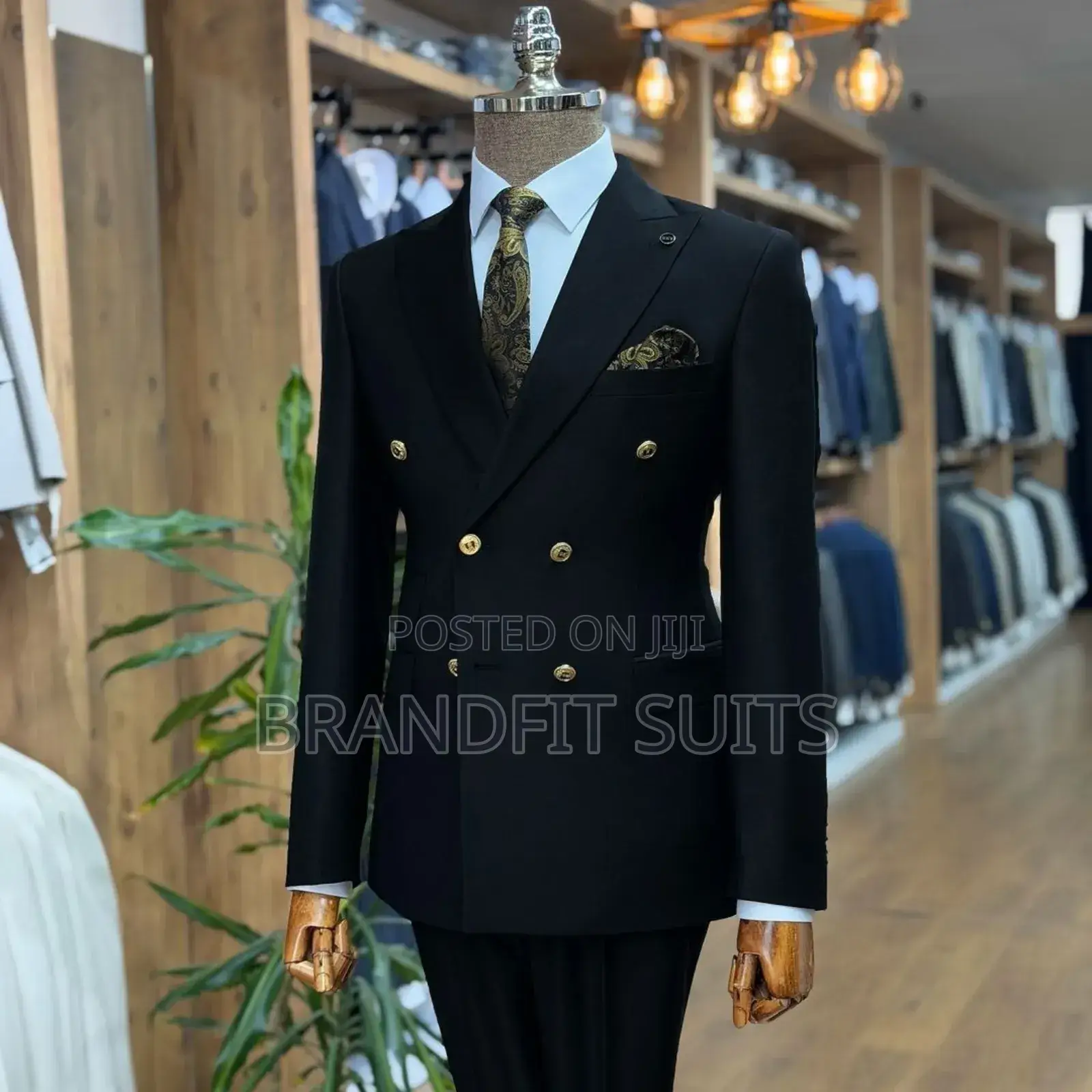 Brandfit Men's Italian Double Breasted Suit