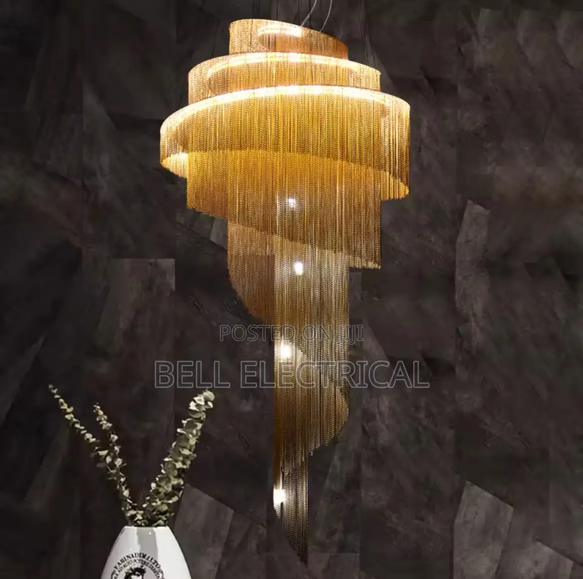 Aluminum Chain Chandelier