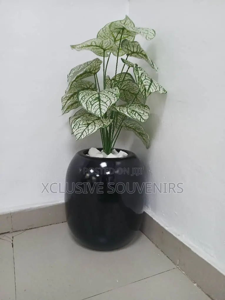 Unique Artificial Flower Vase Planter for Indoor/Outdoor