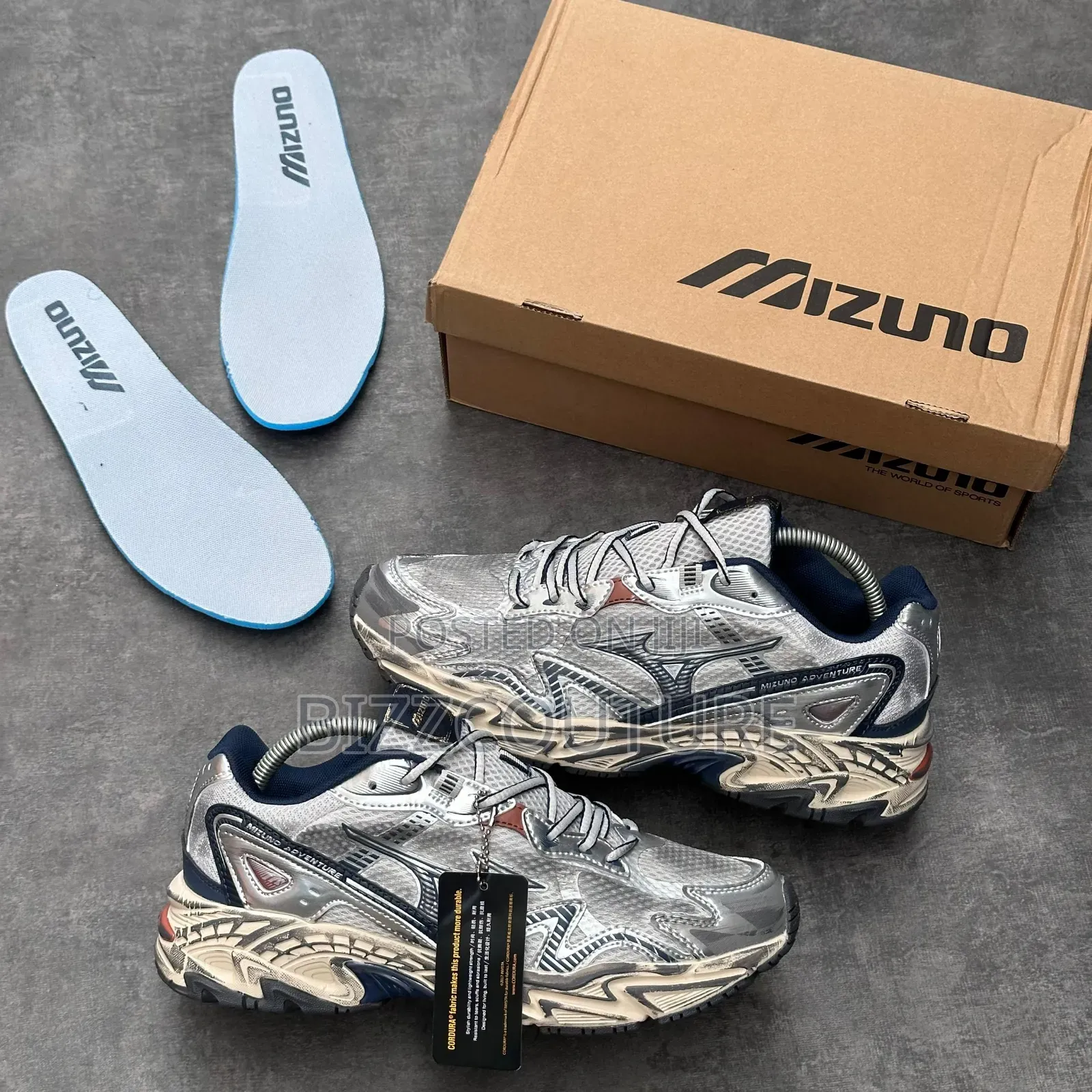 Original Mizuno Twe Grey Sneakers Available in Store