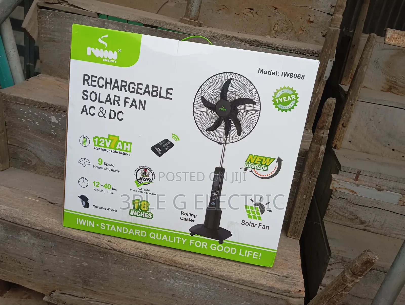 Morden Rechargeable Fan With Remote Control