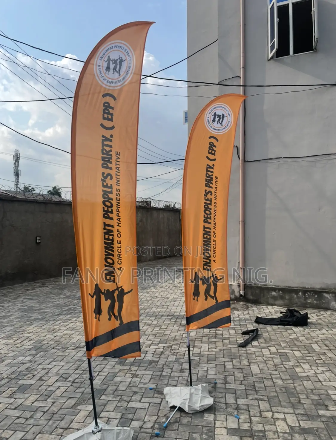 Feather Flag Banner Stand for Event Company Advertisement