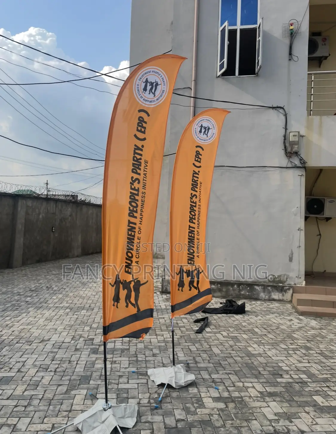 Feather Flag Banner Stand for Event Company Advertisement