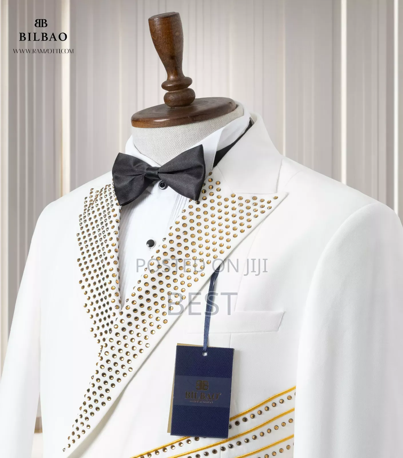 Bilboa Luxury Seremonial Stone White Suits Avl. Sizes=46-58