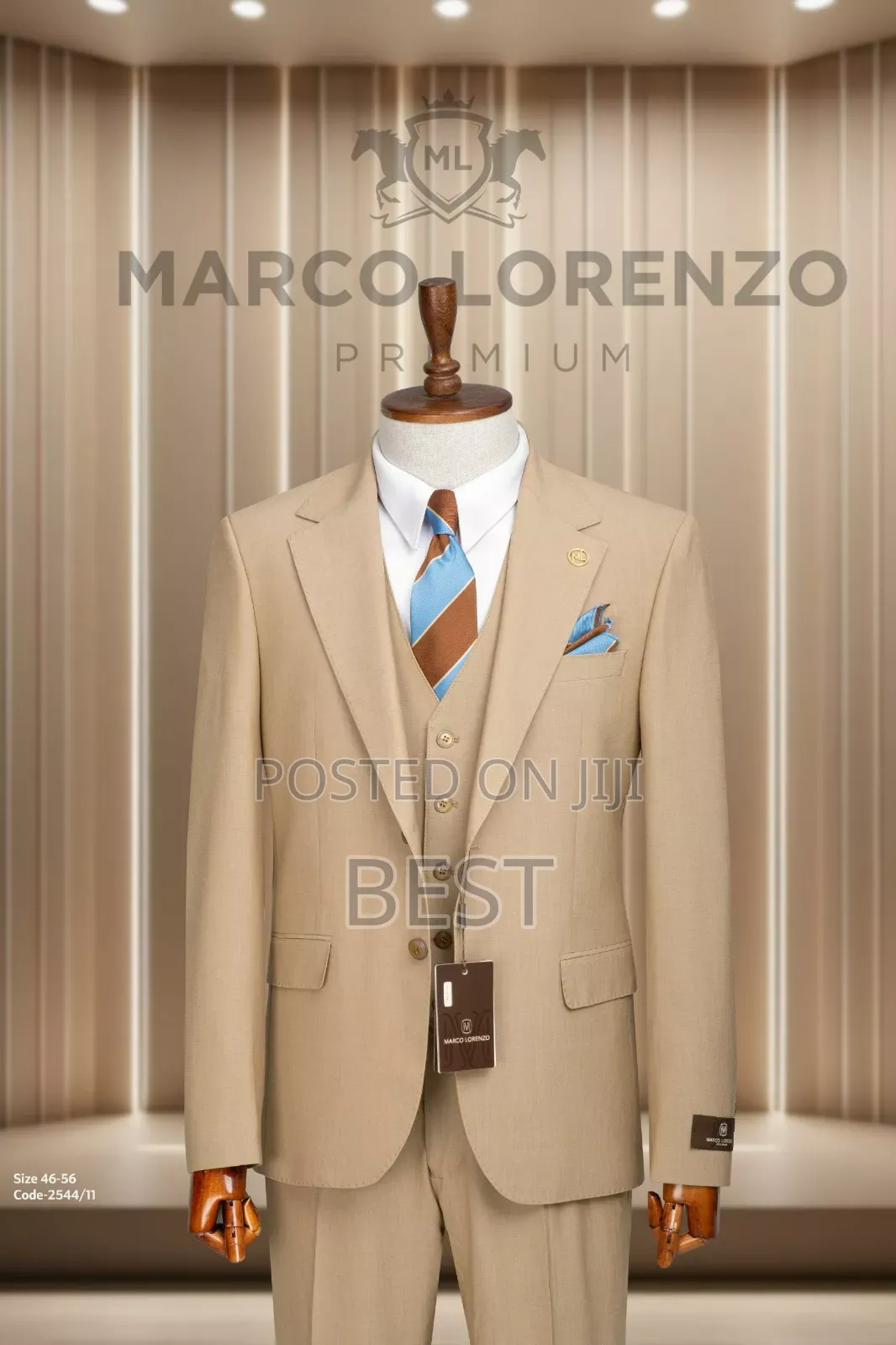 High Luxury Marco Loreno Turkish 3pis Suit for Men of Class