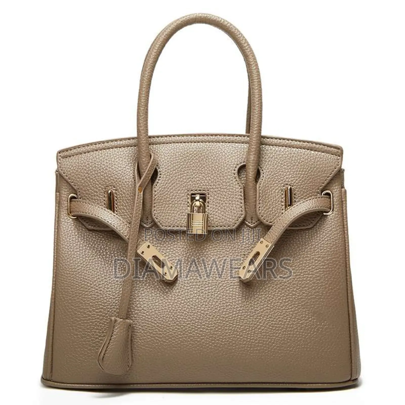 Khaki Quality Lether Ladies / Women Hand Bag06
