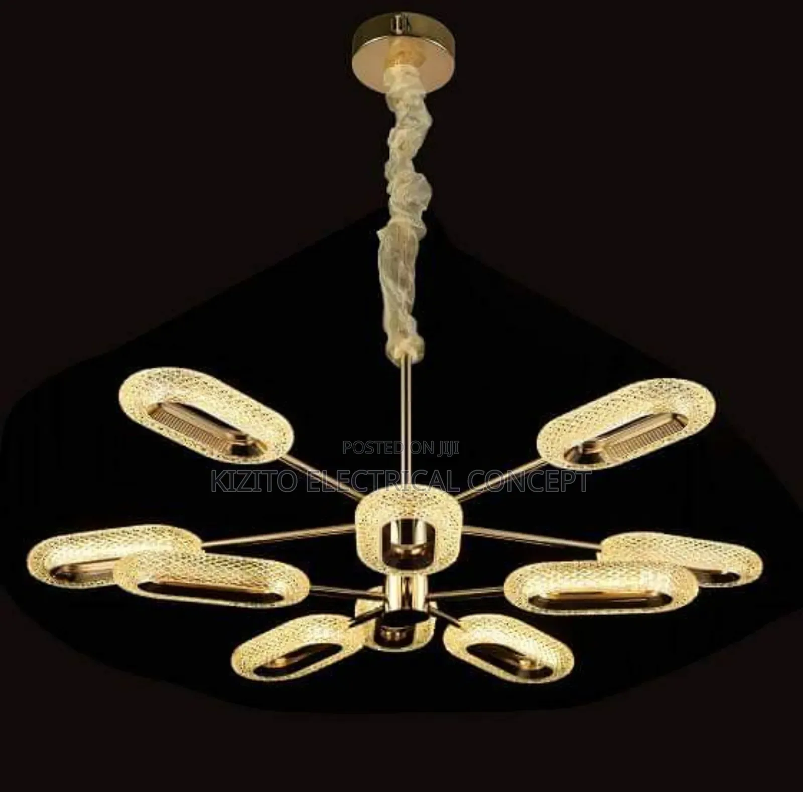 Dropping Chandelier Glass Lustre for Living Dining Room