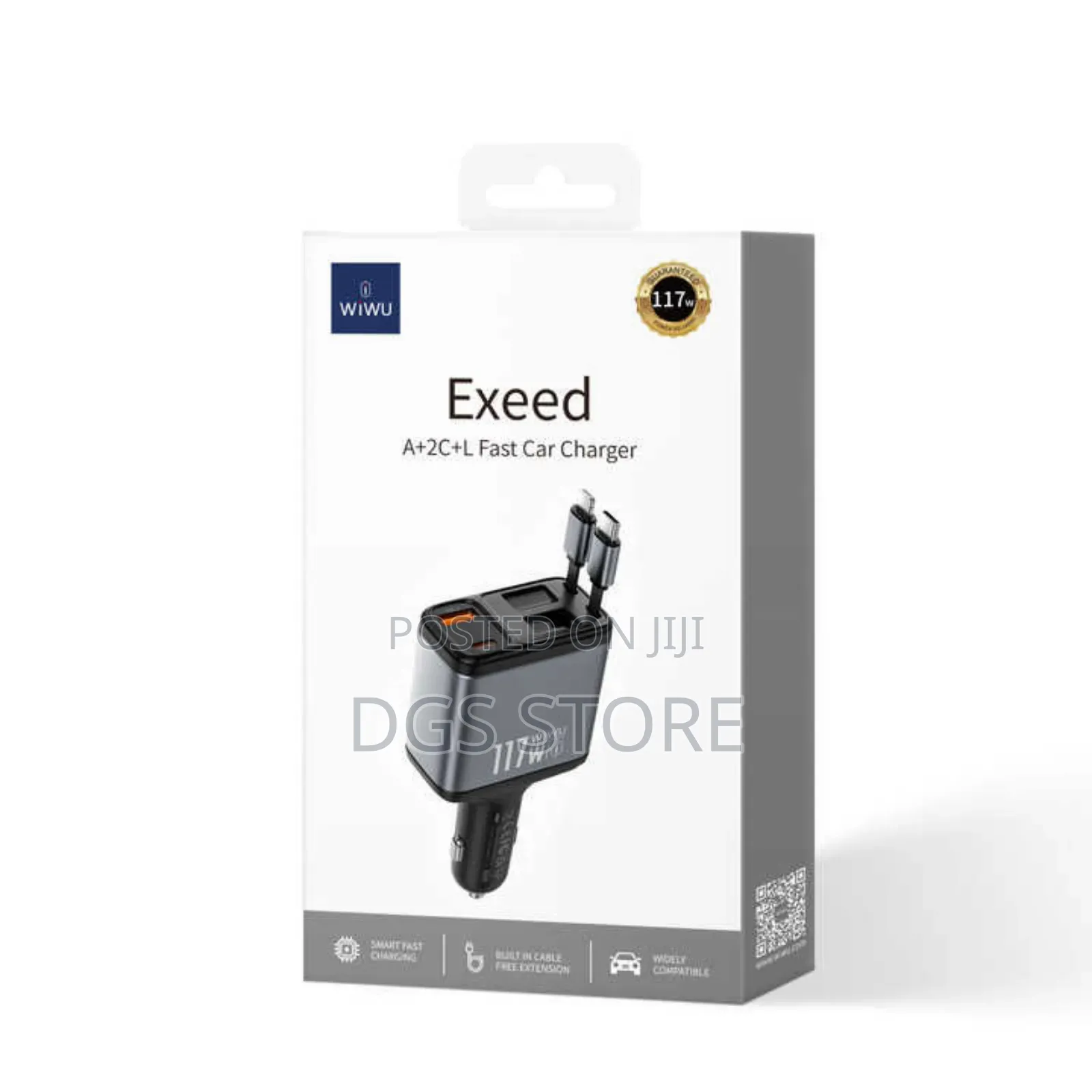 Wiwu Exeed A+2c+L Fast Car Charger 117w Wi Qc027