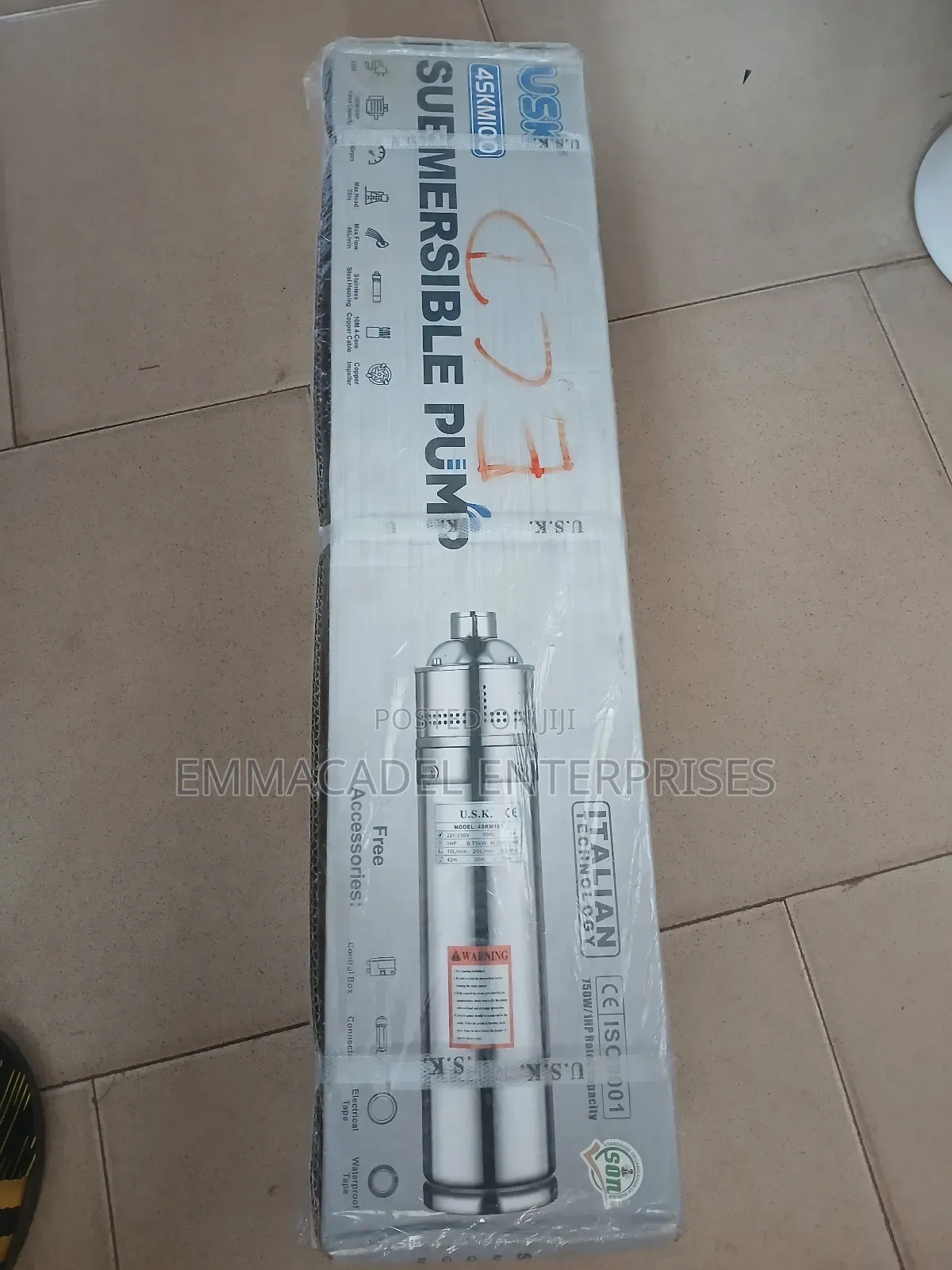 1hp Usk Submersible Well Pumping Machine