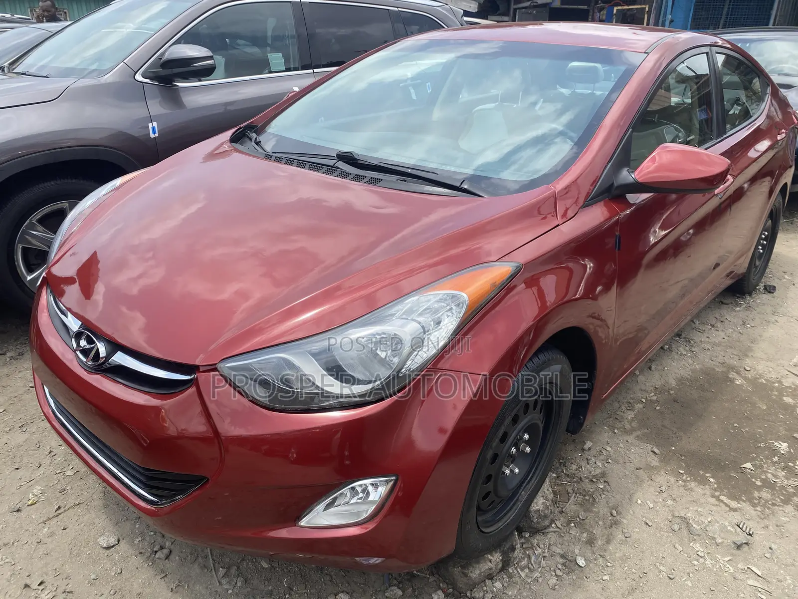 Hyundai Elantra Limited 2012 Red