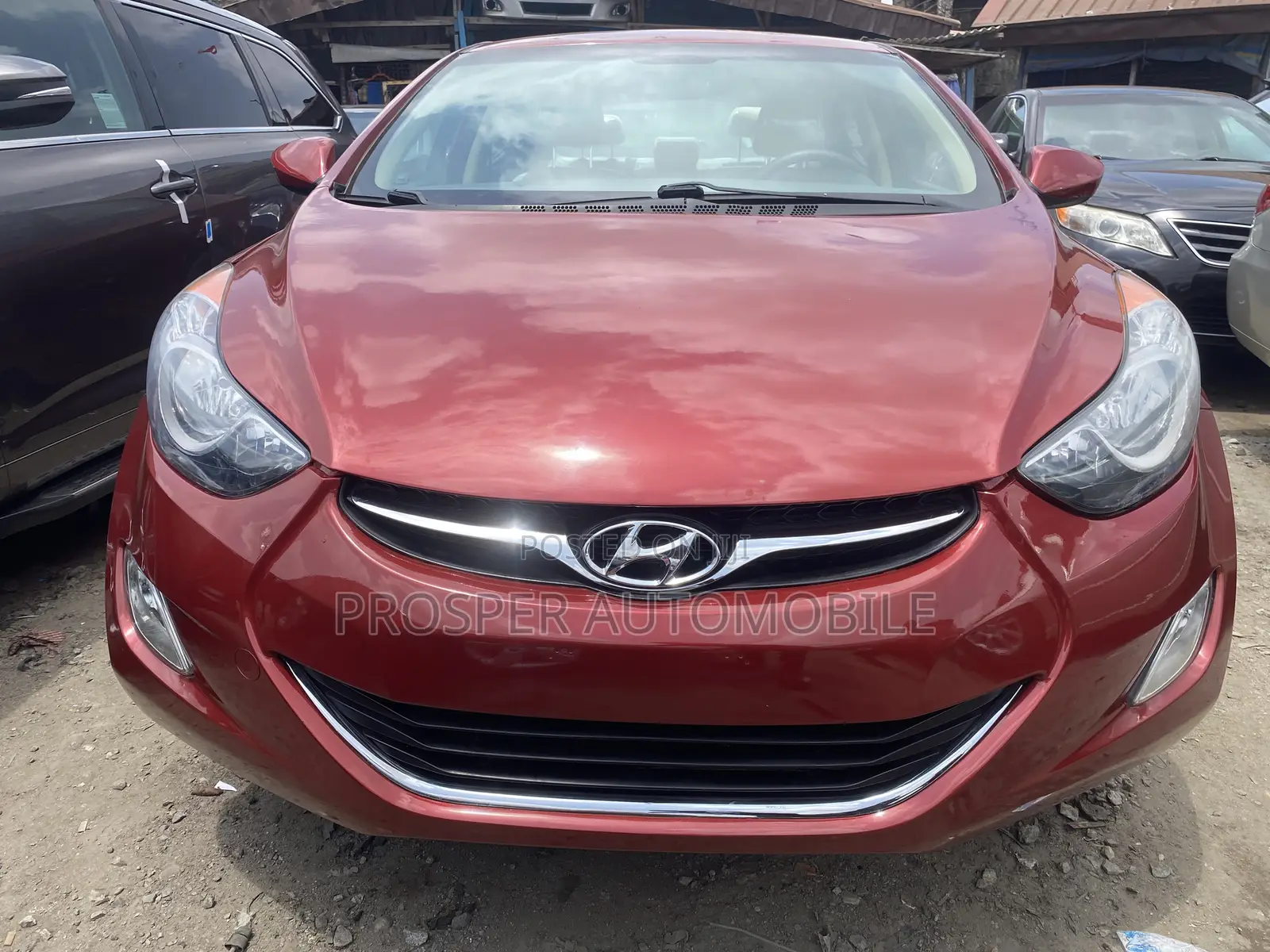 Hyundai Elantra Limited 2012 Red
