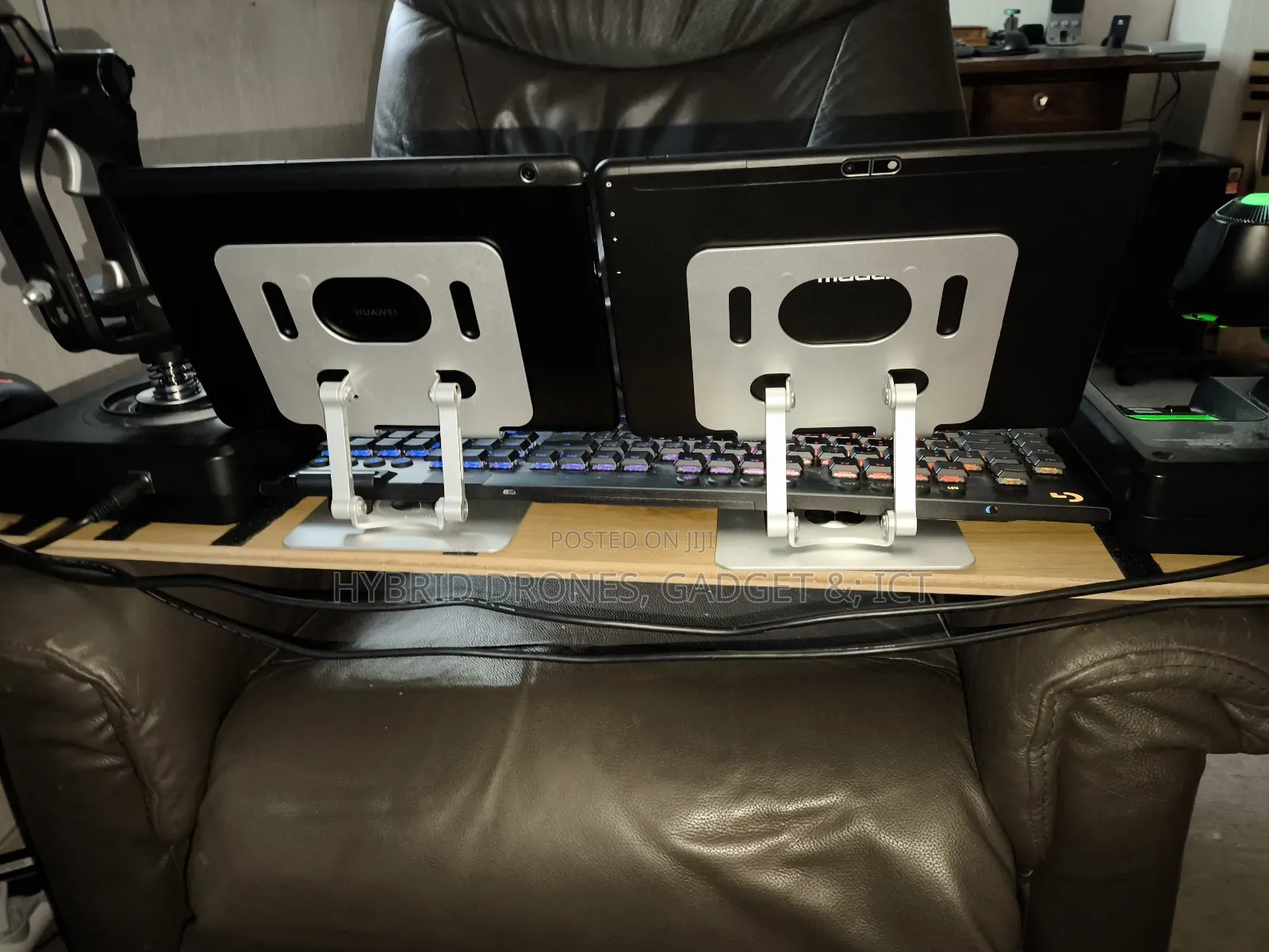 Rotating 360 Aluminum Laptop Stand for Office Table Setup