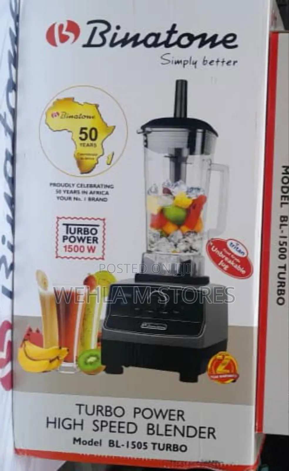 Binatone Turbo Power High Speed Blender Bl-1505 Turbo