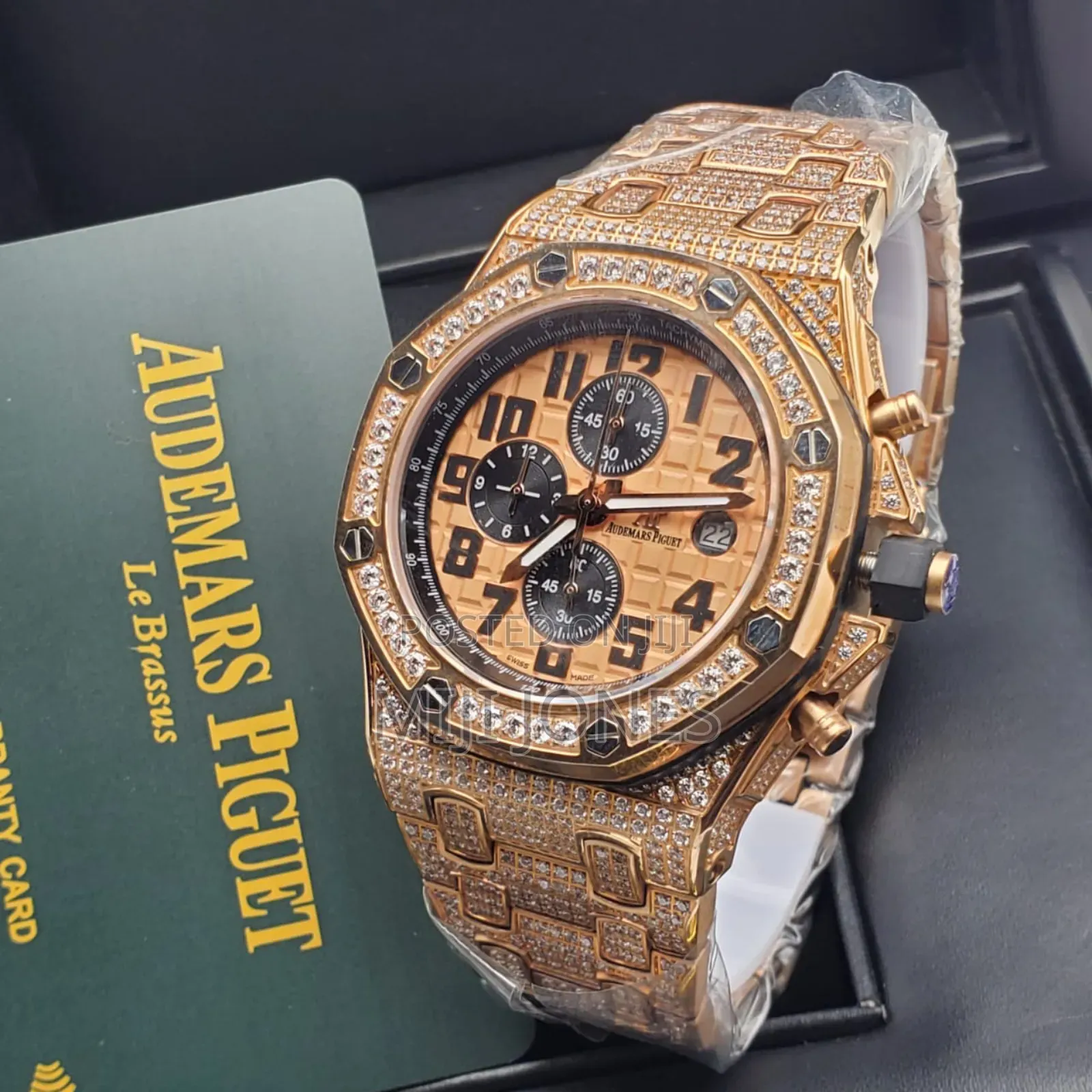 Men's Luxury Replica Ap Studded Chain Watch"