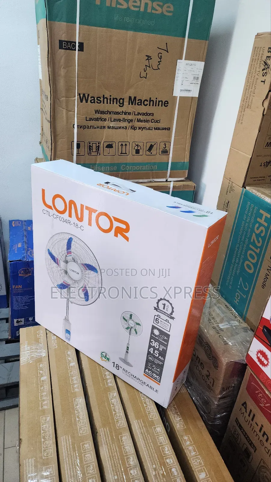 Lontor Rechargeable Standing Fan