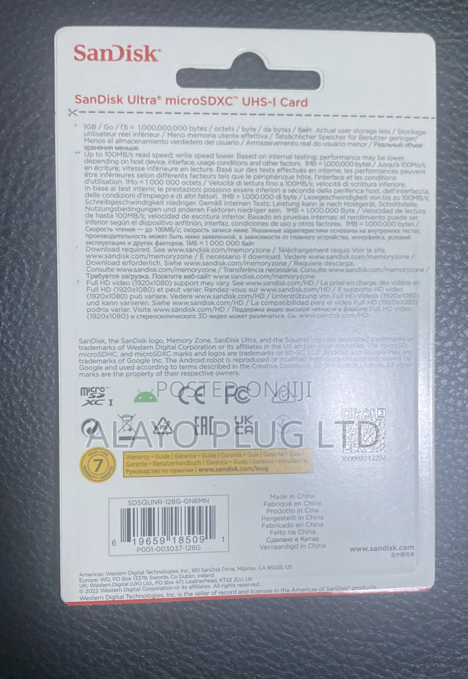 Sandisk Ultra Micro Sd 128gb