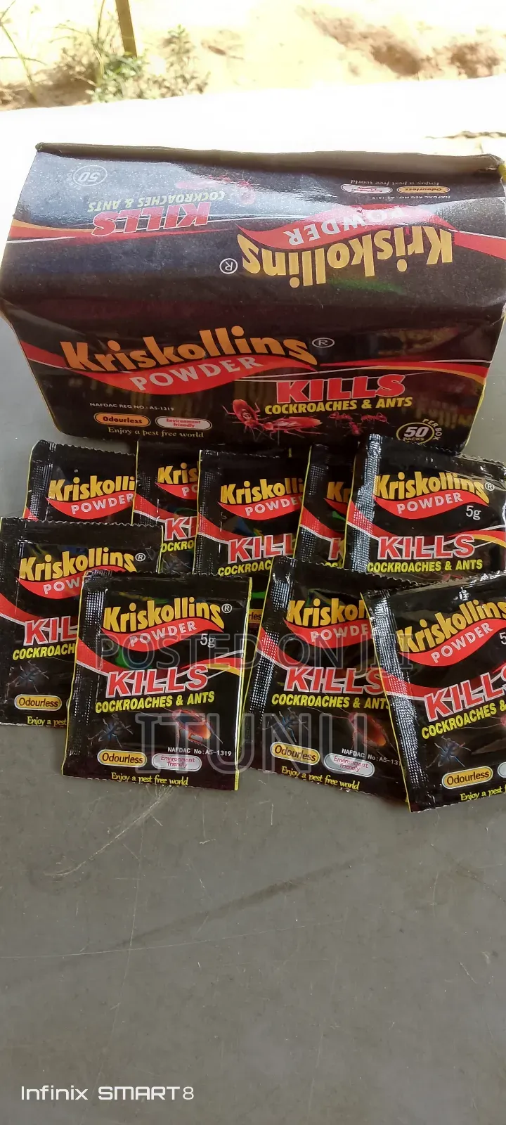 Kriscollins Cockroach Killer 50 Sachets
