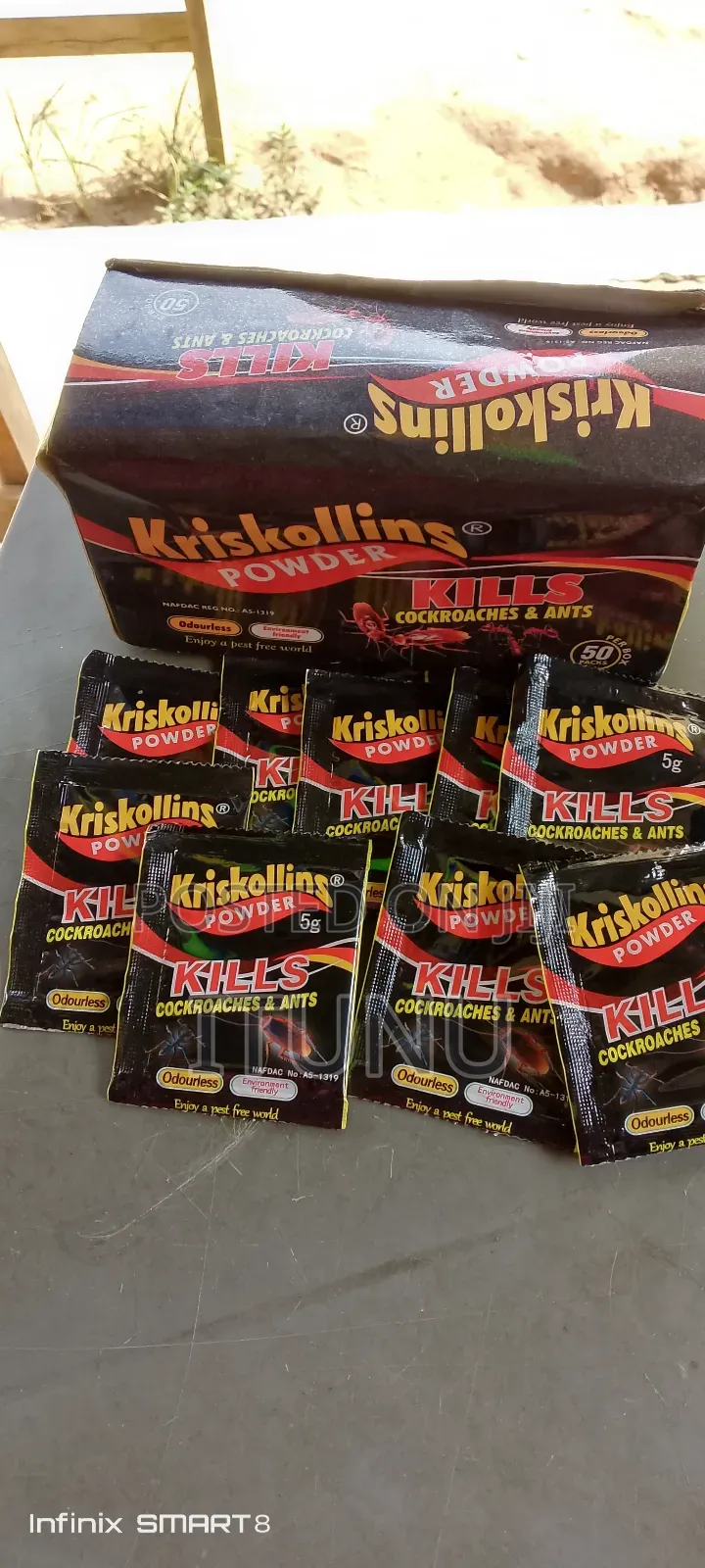 Kriscollins Cockroach Killer 50 Sachets