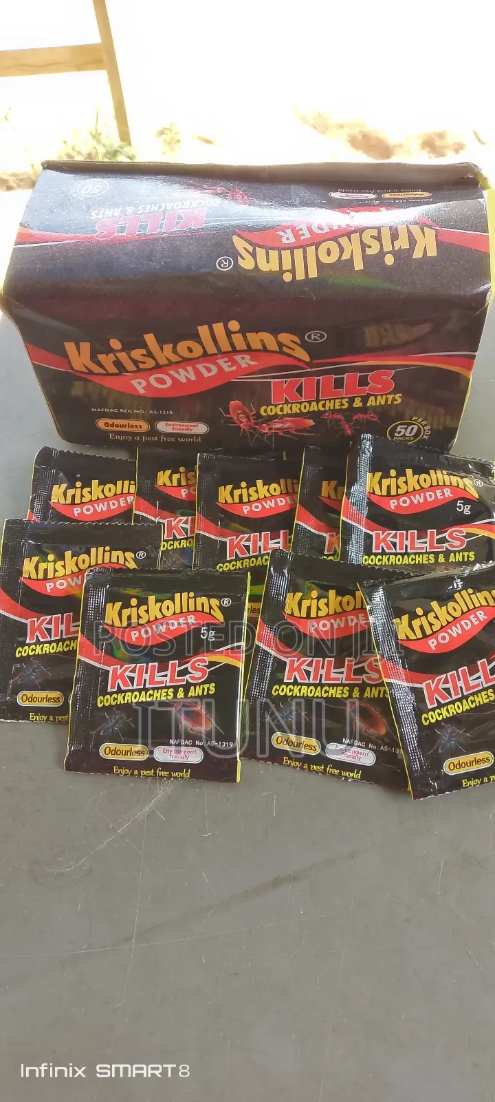 Kriscollins Cockroach Killer 50 Sachets