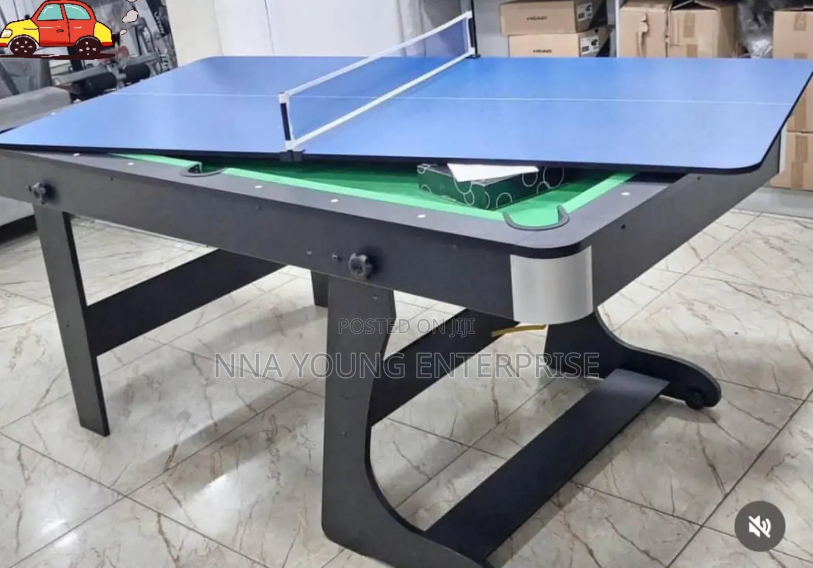 3in1 6fit Snooker Table and Table Tennis Board