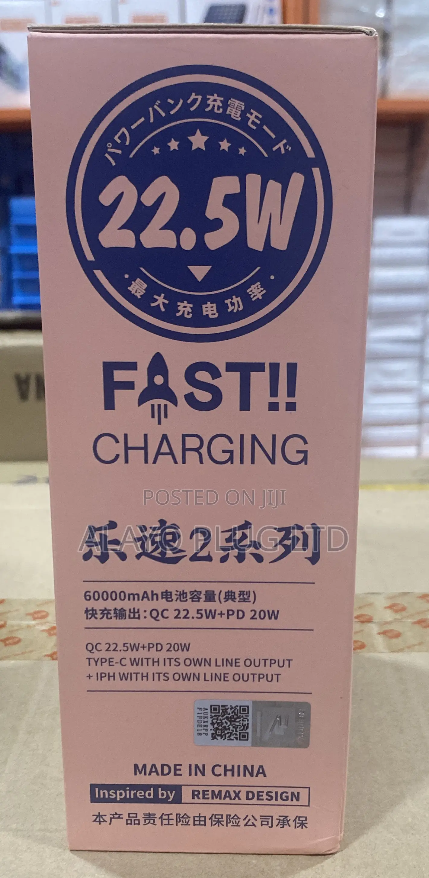Laptop N Phone Powerbank Remax RPP-565 60000mah 20w+22.5w