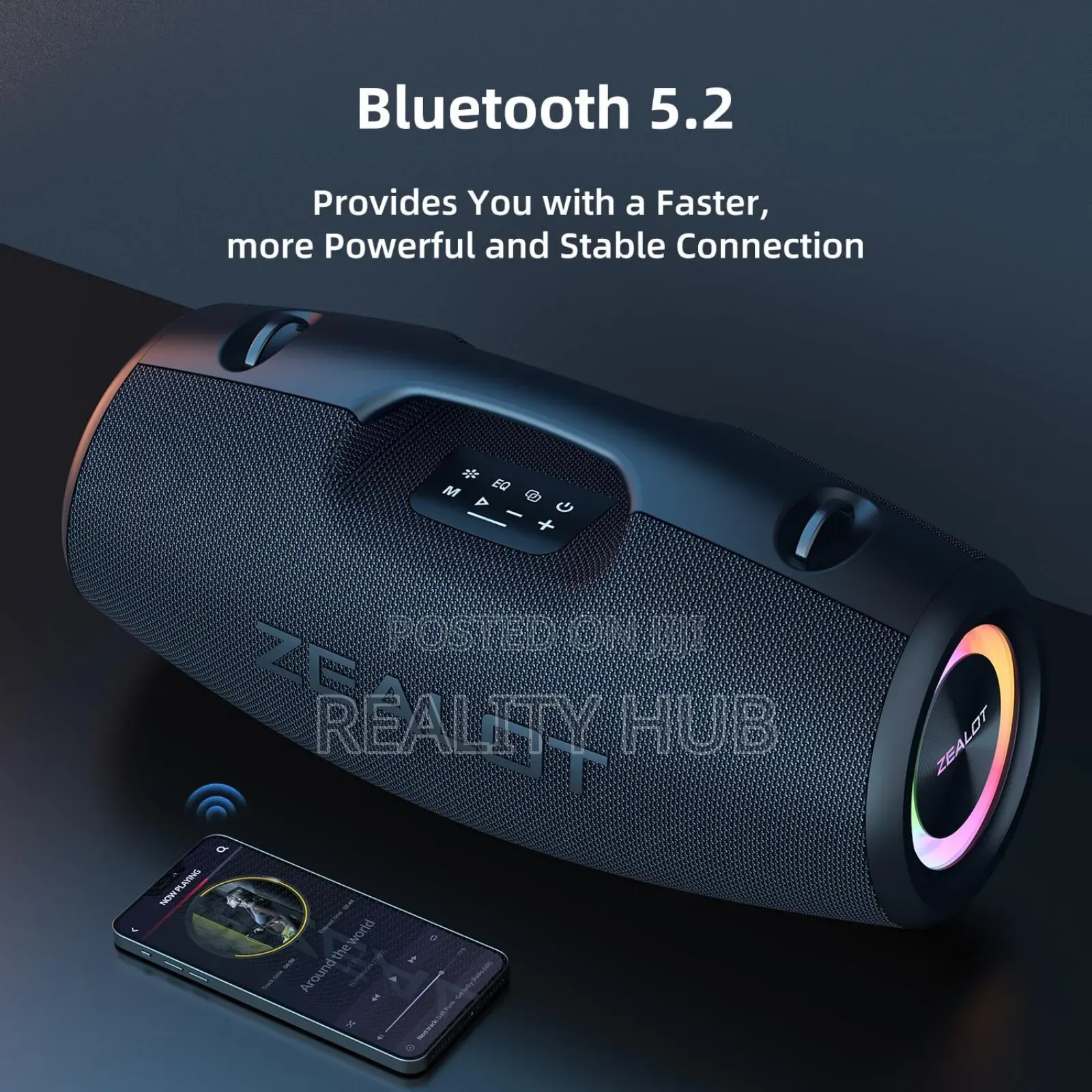 Zealot S78 Bluetooth Speaker,120wo Utdoor Speaker Subwoofer,