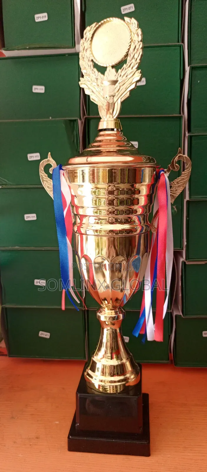 Trophy Cup, With Printable Medallion