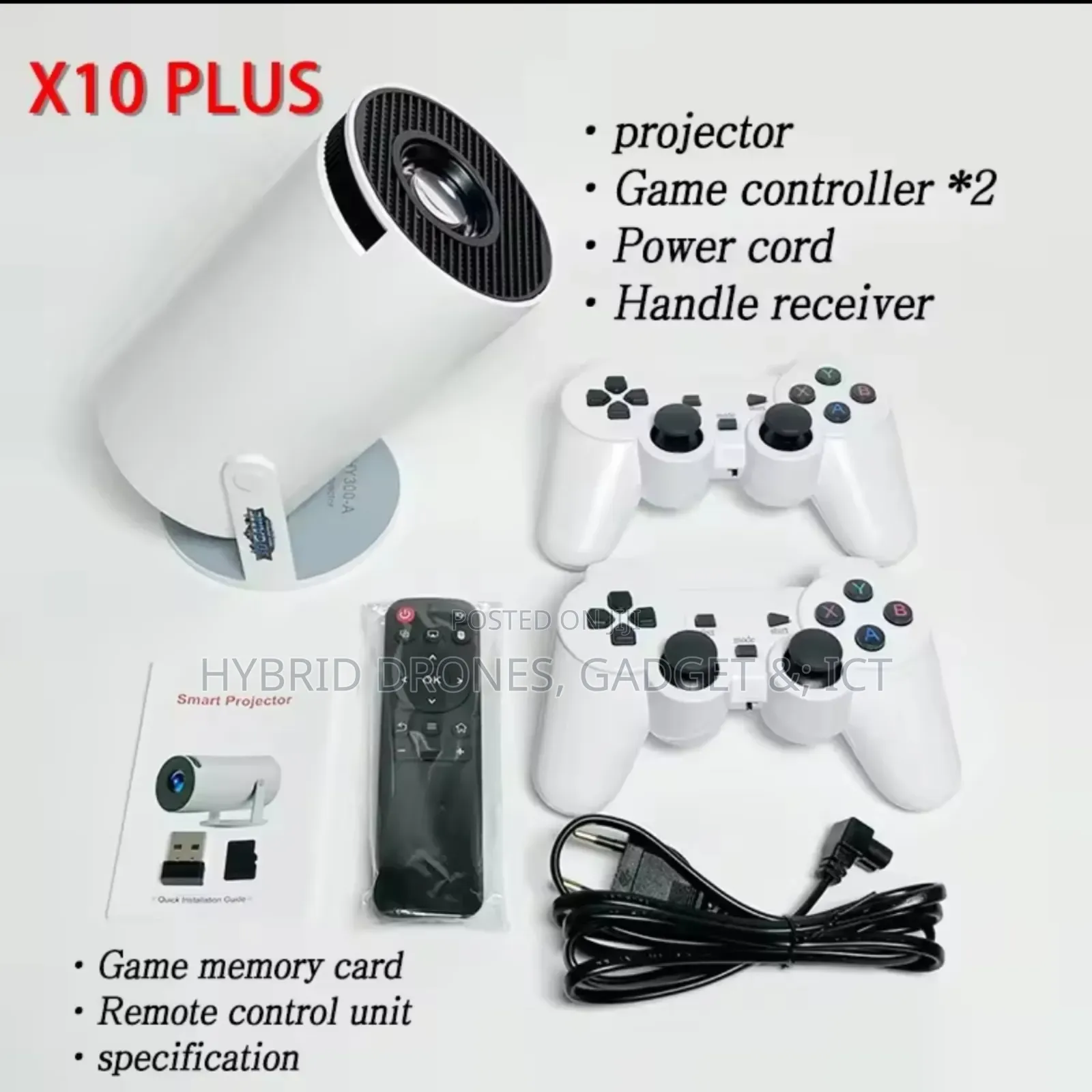 Hd Portable Project With Controller Game Pad for Home