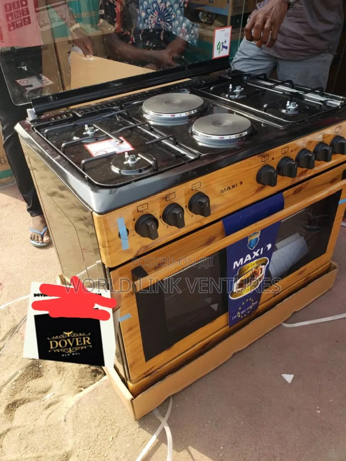 Maxi Wooden Color 6 Burners 4 and 2 Electric Automatic Igt