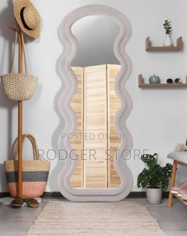 Quality Wave Full-Length Mirror, European Floor Mirror
