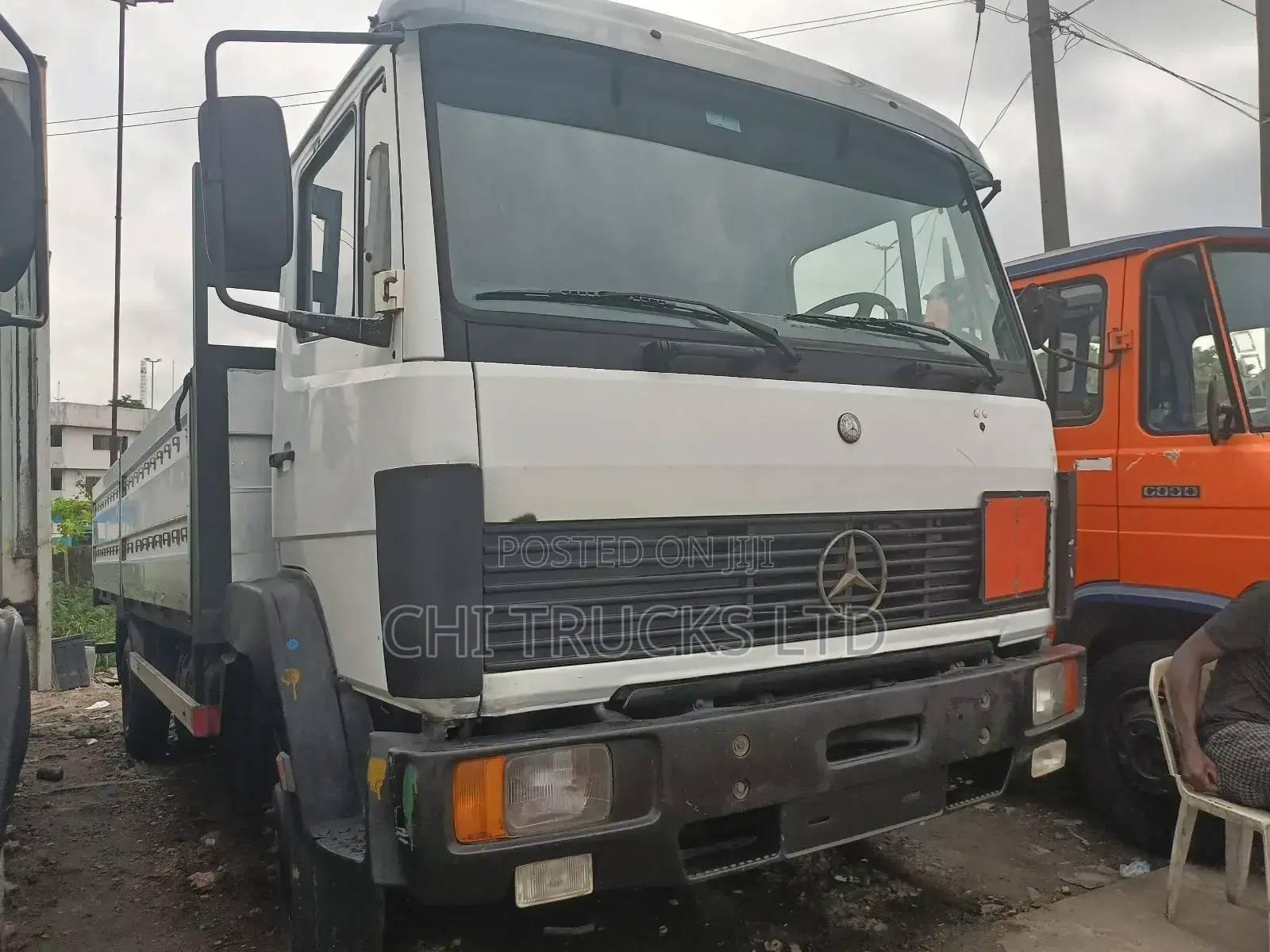 Mercedes Benz 814 German Truck White Colour