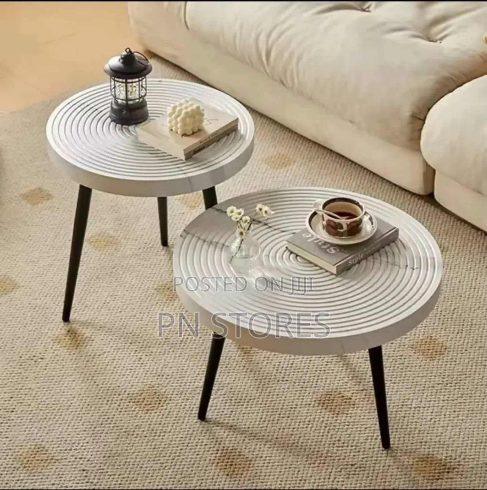 Modern Style 2-in-1center Table - 70cm and 50cm