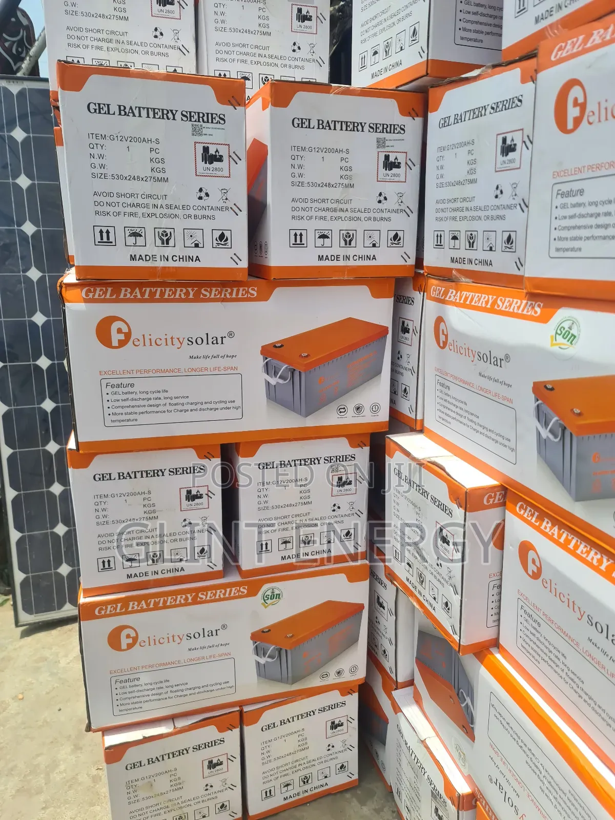 12v 200ah Felicity Gel Battery