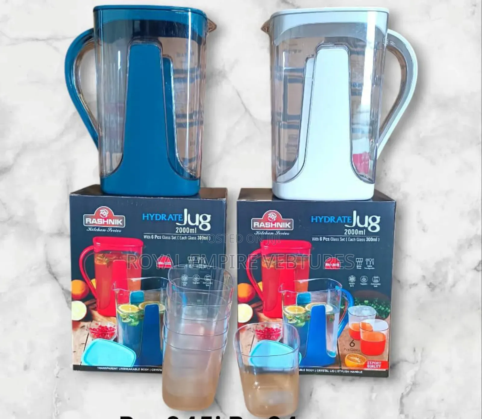 2000ml Acrylic Jug With 6cups