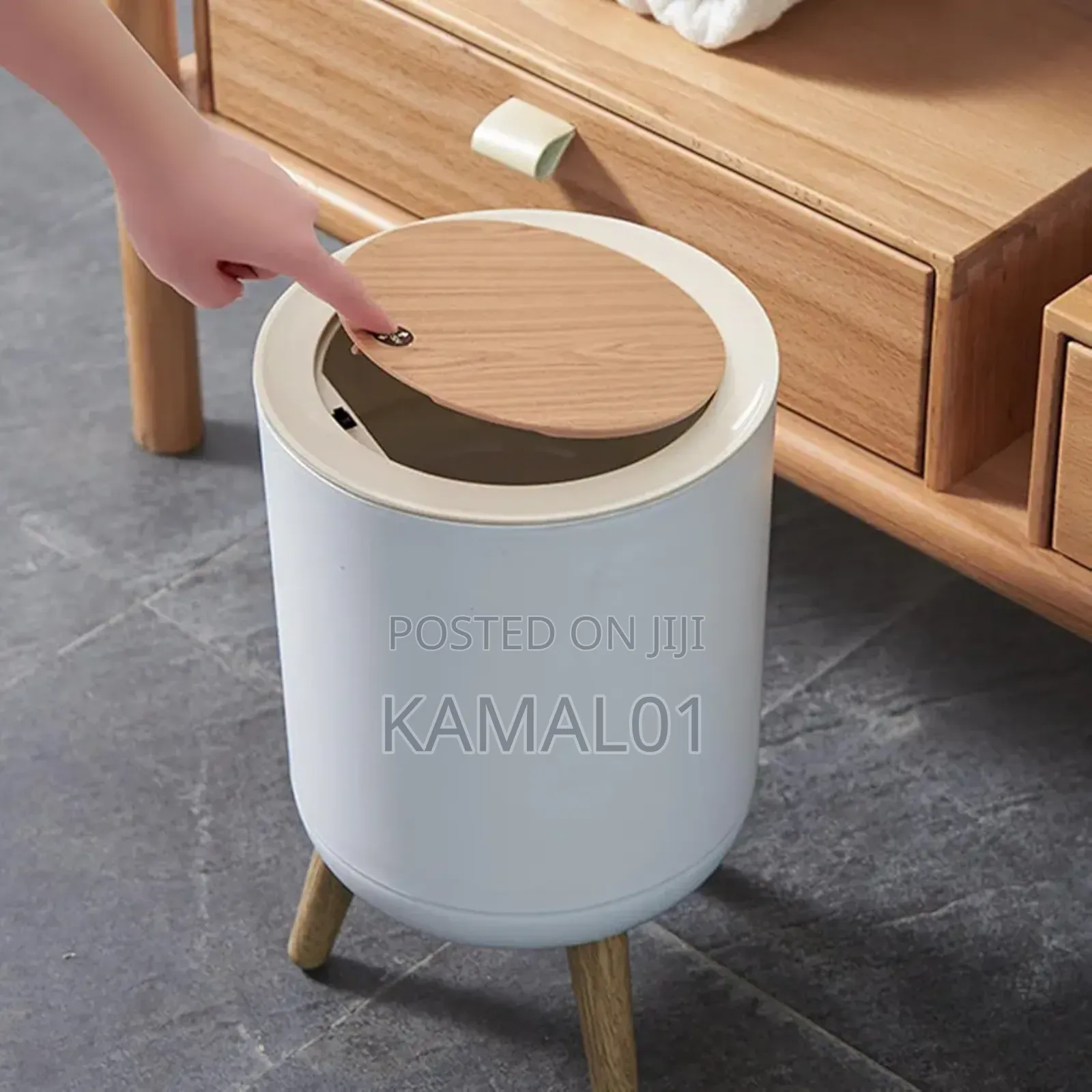 White Waste Bin - Modern White Kitchen Bin