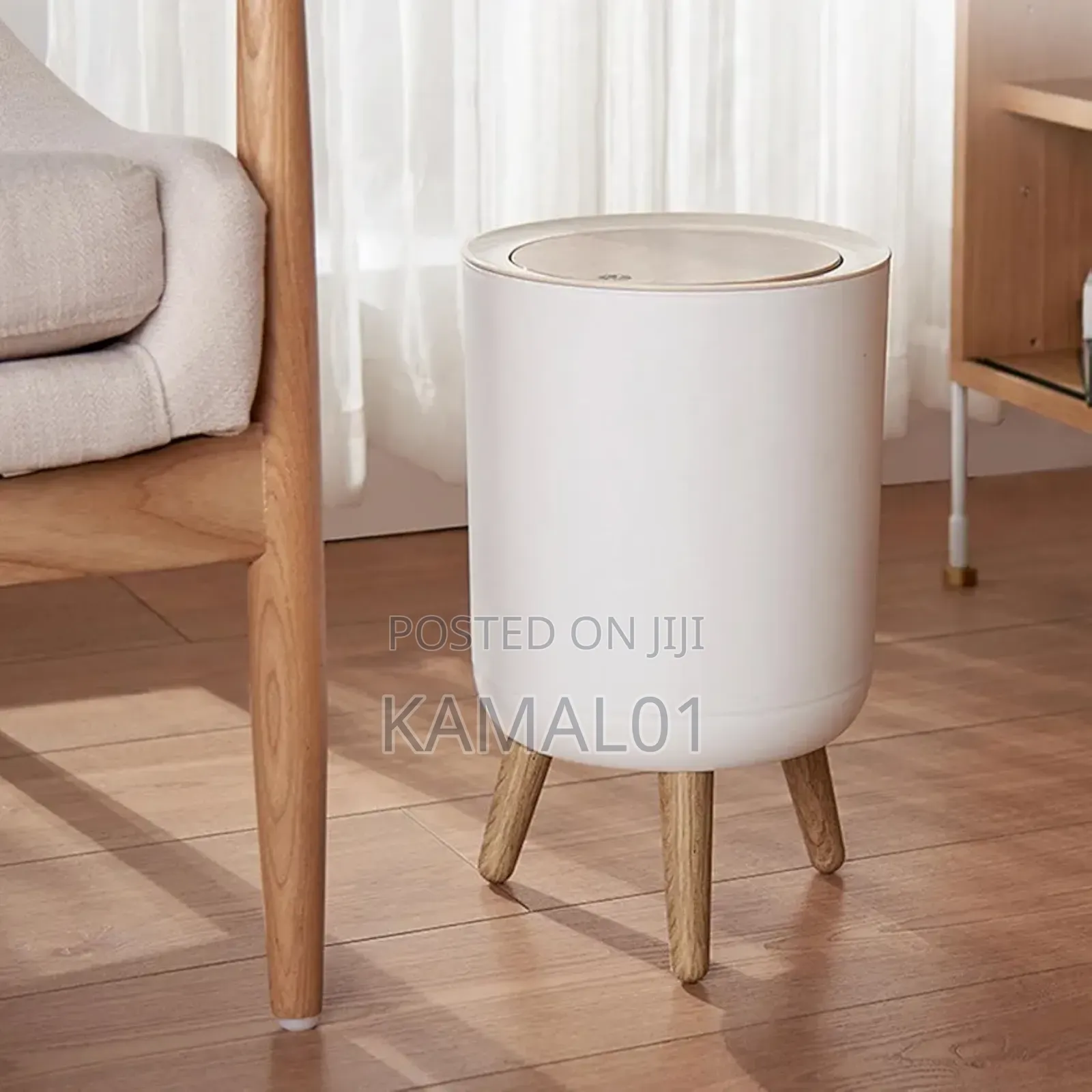 White Waste Bin - Modern White Kitchen Bin