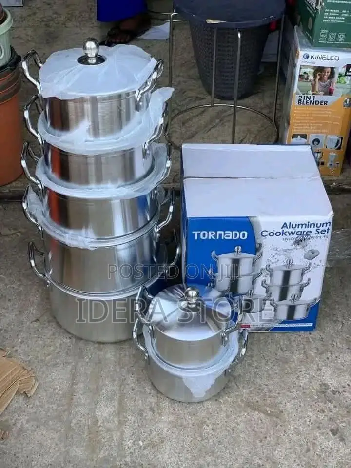 Tornado Quality Aluminum Cooking Pot 7 Sets