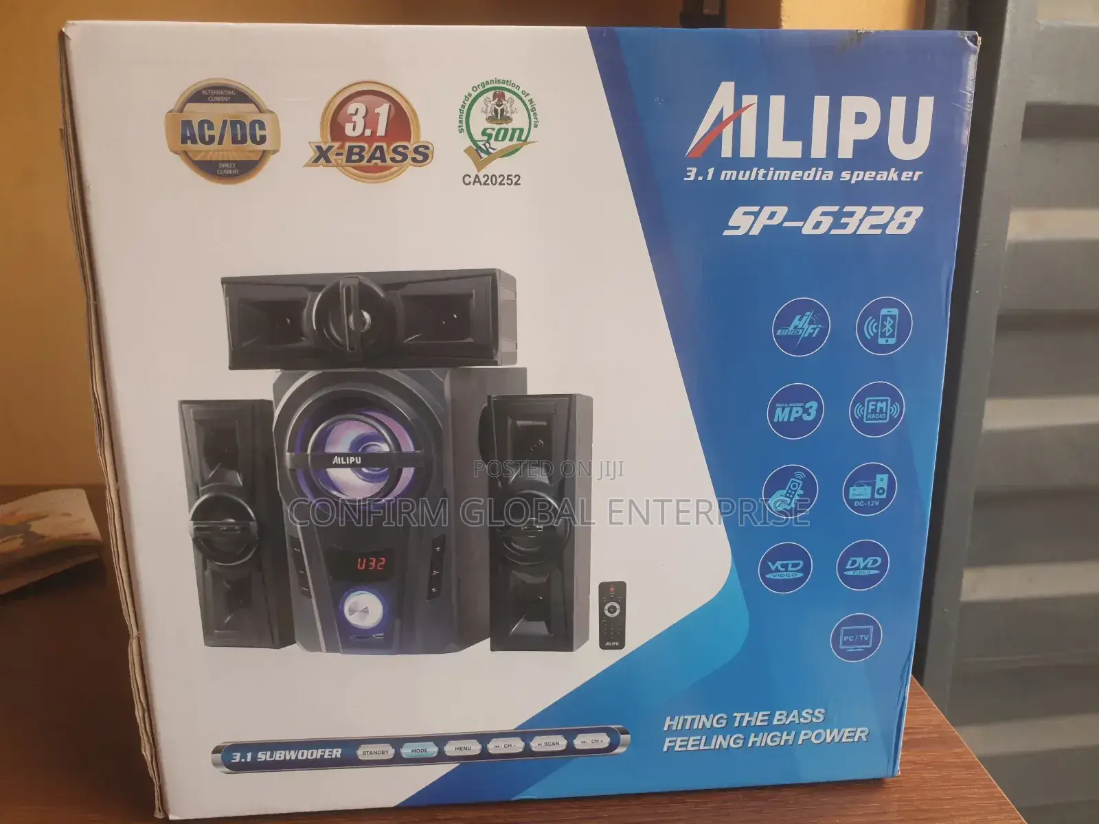 Ailipu Heavy Bass 3.1 Bluetooth Home Theatre System Sp- 6328